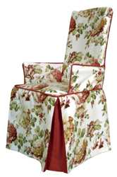 Slipcovers for chairs includes slipcovers for chairs with arms.
