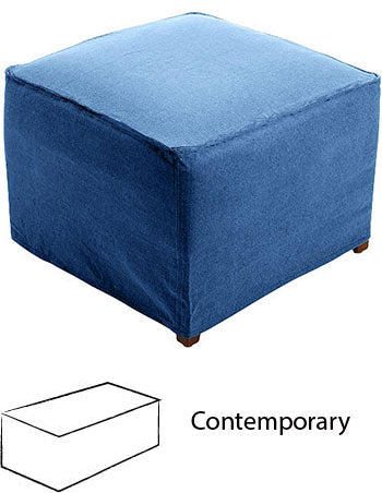 Ottoman Slipcover - Style CONTEMPORARY
