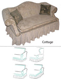 Sofa/Armchair Slipcover - Style COTTAGE