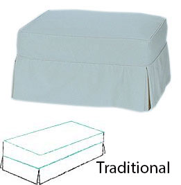 Ottoman Slipcover - Style TRADITIONAL
