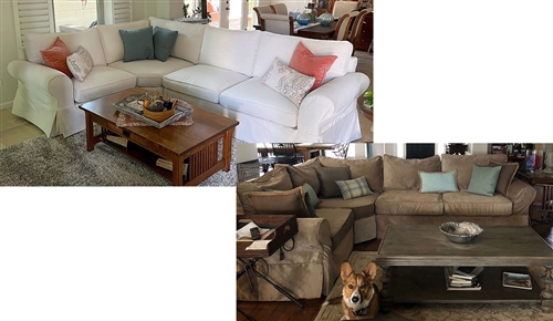 Custom Made Sectional Slipcovers Fabrics   321 