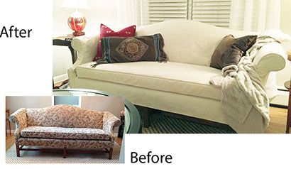 Custom Designer Slipcovers for Sofas and Armchairs